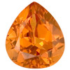 Pear Cut Spessartite Garnet - Orange Color - 3.26 carats - 9.52 x 8.42mm