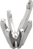 Stylish 14kt White Gold 6Prong Shank Jewelry Finding for Pear Gemstone Size 4 x 2.50mm to 13.50 x 8.50mm