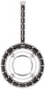 Halo Accented Pendant Mounting for Round Gemstone Size 4.10mm to 12mm