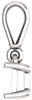 Dangle Accented Pendant Mounting for Square Gemstone Size 4mm to 10mm