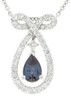 Real AAA Grade Brazilian 6.5x4.5mm Alexandrite 0.50 carats and Low Price on Diamond Custom Pendant in Platinum