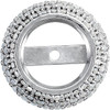 Beautiful PreSet Halo Accented Trim Jewelry Finding for Round Gemstone Size 4.25mm  4.75mm  Customize Metal Type