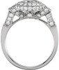 Absolutely Gorgeous Halo Style Preset Ring Base With 9/10ctw in 14kt White Gold