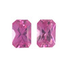 Well Matched Gem Pair - Radiant Cut - Pink Sapphire - 1.18 carats - 6 x 4 mm