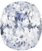 White Sapphire - Cushion Cut - Colorless Pure White - 6.01 carats - 11.1 x 9.6mm