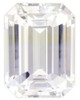 Genuine Gemstone Sapphire - Emerald Cut - Colorless White - 3.55 carats - 9 x 6.7mm