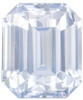 AfricaGems Certified Natural White Sapphire - 3.68 carats Emerald Cut - 8.8 x 7.4mm - Beautiful White Color