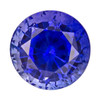AfricaGems Certified Blue Sapphire - Round Cut - 1.29 carats - 6mm