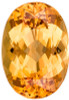 Beautiful Precious Topaz - Oval Cut - Peachy Golden - 7.38 carats - 14.2 x 9.9mm