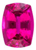 AfricaGems Certified Red Tourmaline - Cushion Cut - 1.44 carats - 8 x 5.8mm