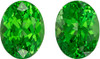 Exceptional Tsavorite Garnet - Matched Pair - Green - 4.68 carats - Oval Shape - 8.8 x 6.8mm