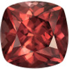 Cushion Cut Zircon Gem - Gorgeous Medium Rosey Brown - 3.87 carats - 8.3 x 8.2mm