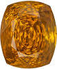 Fancy Cushion Cut Yellow Zircon - Orangey Rich Gold Color - 6.35 carats - 10.8 x 9.1mm