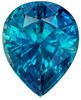Very High Quality Genuine Blue Zircon - Pear Cut - 28.87 carats - 20.8 x 16.6mm