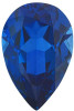 Blue Sapphire Pear Cut in Created Grade GEM | Lab Stone