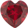 Ruby Heart Cut in Created Grade GEM | Lab Stone