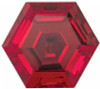 Ruby Hexagon Cut in Created Grade GEM | Lab Stone