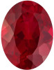 Ruby Oval Cut in Created Grade GEM | Lab Stone