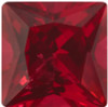 Ruby Princess Cut in Created Grade GEM | Lab Stone