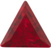 Ruby Triangle Cut in Created Grade GEM | Lab Stone