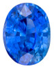 Vibrant Fine Color Blue Sapphire Gemstone 3.15 carats, Oval Cut, 9.7 x 7.5 mm, with AfricaGems Certificate