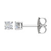 14 Karat White Gold 0.25 Carat Diamond Earrings.