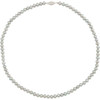 14 Karat White Gold Gray Cultured Freshwater Pearl 16 inch Strand