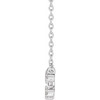 14K White 0.20 Carat Natural Diamond Sagittarius 16 inch Necklace