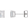 14 Karat White Gold 0.75 Carat Lab Grown Diamond Earrings