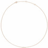 14 Karat Rose Gold 0.25 Carat Lab Grown Diamond 16 inch Necklace