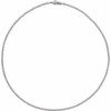 14K White 5 0.75 Carat Natural Diamond 16 inch Necklace
