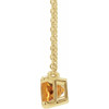 14 Karat Yellow Gold Citrine 18 inch Necklace