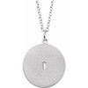 Sterling Silver .05 Carat Diamond Disc 16 inch Necklace