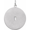 14 Karat White Gold .05 Carat Diamond Disc Pendant