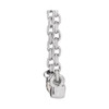 Platinum .03 Carat Natural Diamond French-Set Bar 16 inch Necklace