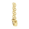 14 Karat Yellow Gold .03 Carat Natural Diamond French-Set Bar 18 inch Necklace