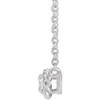 Platinum 0.25 Carat Natural Diamond Claw-Prong Rope 18 inch Necklace