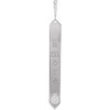 Sterling Silver .03 carat Diamond Engravable Bar Pendant