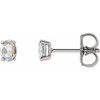 Sterling Silver 0.20 Carat Rose Cut Natural Diamond Earrings