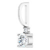 14 Karat White Gold 0.25 carat Diamond Charm