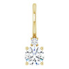 14 Karat Yellow Gold 0.25 carat Diamond Charm