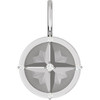 Platinum .03 carat Diamond Compass Charm