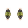 14 Karat Rose Gold Natural Green Tourmaline Earrings