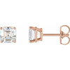 14 Karat Rose Gold 0.50 Carat Natural Diamond Earrings