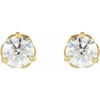 14 Karat Yellow Gold 0.20 Carat Natural Diamond Infinity Inspired Earrings