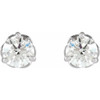 Platinum 0.40 Carat Natural Diamond Infinity Inspired Earrings