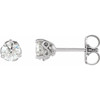 Sterling Silver 0.40 Carat Natural Diamond Infinity Inspired Earrings