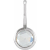 Sterling Silver 0.33 Carat Rose Cut Diamond Charm
