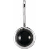 Platinum Black Onyx Charm