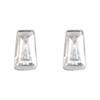 Platinum 0.13 Carat Natural Diamond Channel Set Earrings